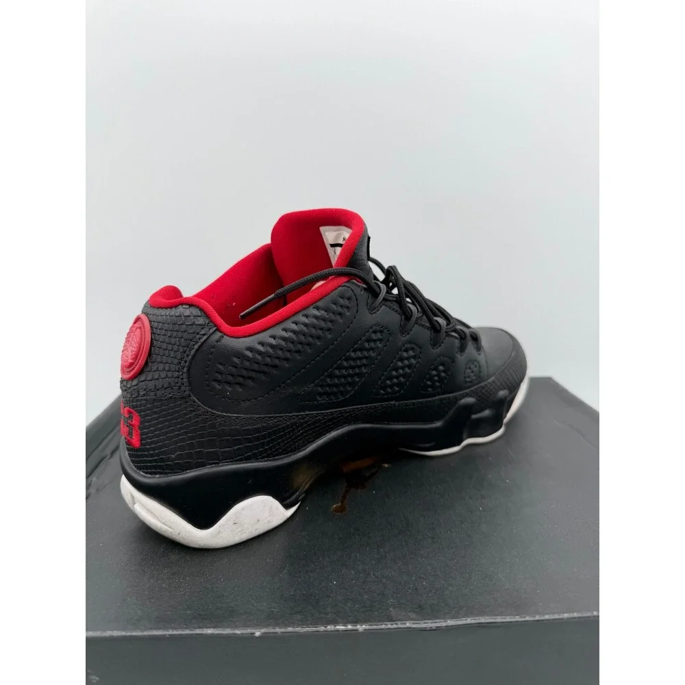 Air Jordan 9 Retro Low Bred Black Gym‎ Red White 832822-001 Mens Size 9